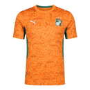 Camisa Seleção Costa do Marfim I 26/27 - Torcedor Puma Masculina - Laranja com detalhes em verde