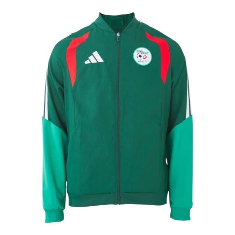 Jaqueta Corta-Vento Seleção Argélia Treino 26/27 - Masculina Adidas - Verde