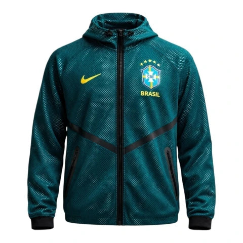 Jaqueta Corta-Vento Seleção Brasileira 26/27 - Masculina Nike - Verde
