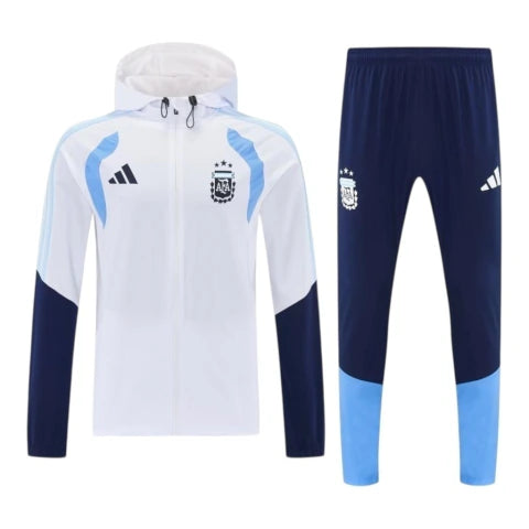 Conjunto Seleção Argentina Treino 26/27 - Masculino Adidas - Branco e azul