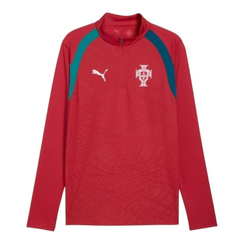 Camisa Seleção Portugal Treino 26/27 manga longa - Torcedor Puma Masculina - Vermelha