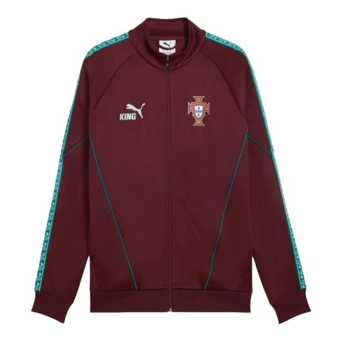 Jaqueta Corta-Vento Seleção Portugal 26/27 - Masculina Puma - Bordô