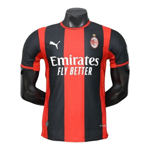 Camisa AC Milan I 26/27 - Jogador Puma Masculina - Vermelha e preta