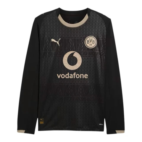 Camisa Borussia Dortmund Edição Comemorativa 26/27 manga longa - Torcedor Puma Masculina - Preta