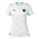 Camisa Seleção Áustria II 26/27 - Torcedor Puma Feminina - Branca com detalhes em verde