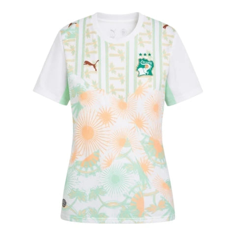 Camisa Seleção Costa do Marfim II 26/27 - Torcedor Puma Feminina - Branca