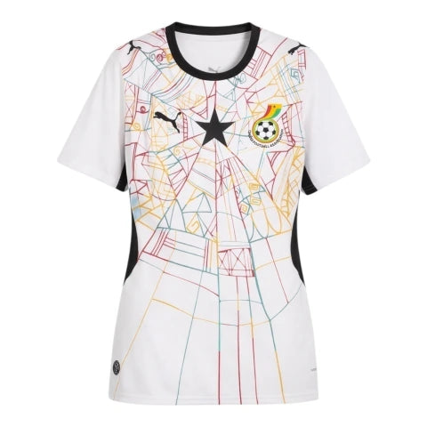 Camisa Seleção Gana I 26/27 - Torcedor Puma Feminina - Branca
