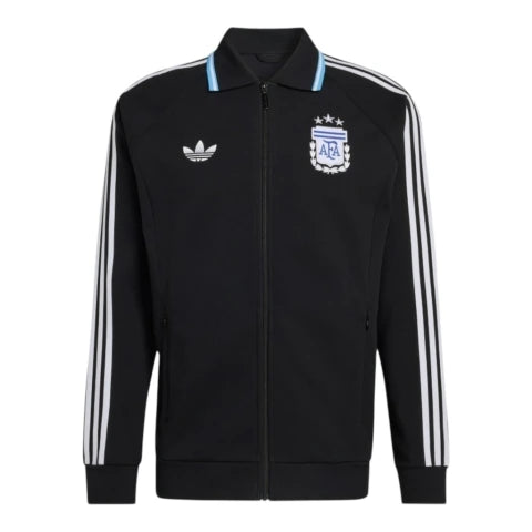 Jaqueta Corta-Vento Seleção Hino II Argentina 26/27 - Masculina Adidas - Preta