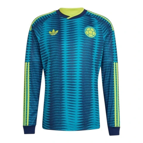 Camisa Seleção Colômbia II 26/27 manga longa - Torcedor Adidas Masculina - Azul