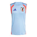 Camisa Regata Seleção Japão Treino 26/27 - Torcedor Adidas Masculina - Azul e laranja