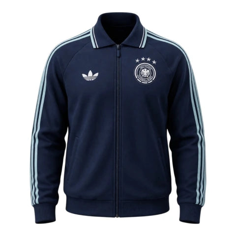 Jaqueta Corta-Vento Seleção Alemanha Hino II 26/27 - Masculina Adidas - Azul