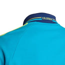 Jaqueta Corta-Vento Seleção Colômbia Hino II 26/27 - Masculina Nike - Azul com detalhes em amarelo