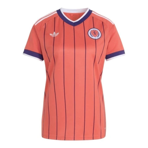 Camisa Seleção Escócia II 26/27 - Torcedor Adidas Feminina - Rosa com detalhes em azul
