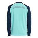 Camisa Seleção Alemanha Pré-jogo II 26/27 manga longa - Torcedor Adidas Masculina - Azul