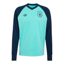 Camisa Seleção Alemanha Pré-jogo II 26/27 manga longa - Torcedor Adidas Masculina - Azul