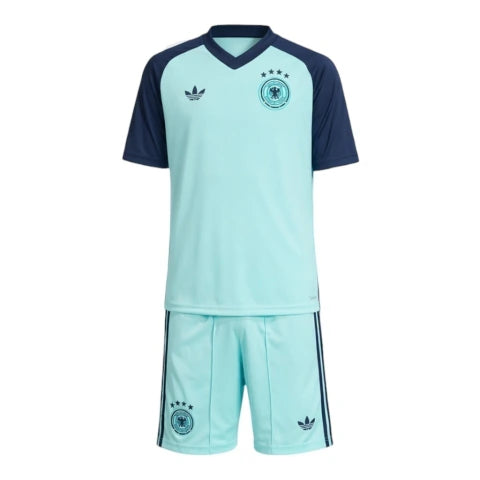 Kit Infantil Seleção Alemanha Pré-jogo 26/27 - Adidas - Azul