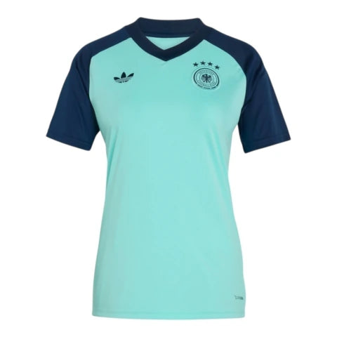 Camisa Seleção Alemanha Pré-jogo 26/27 - Torcedor Adidas Feminina - Azul