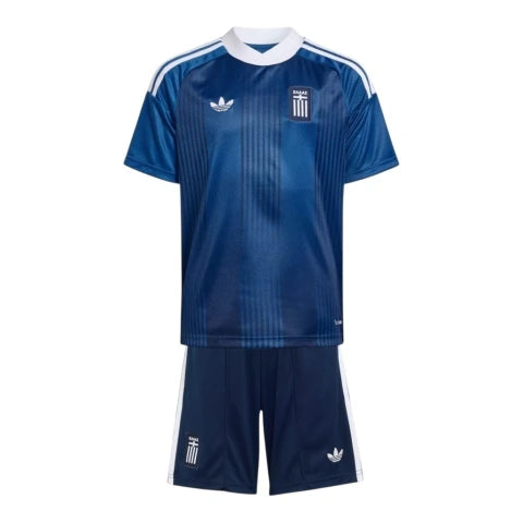 Kit Infantil Seleção Grécia II 26/27 - Adidas - Azul