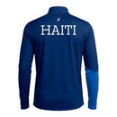 Jaqueta Corta-Vento Seleção Haiti Treino 26/27 - Masculina Adidas - Azul e vermelha