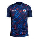Camisa Seleção Haiti Treino 26/27 - Torcedor Saeta Masculina - Azul com detalhes em vermelho