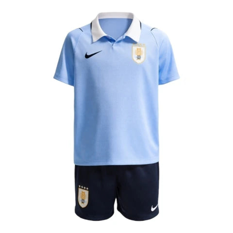 Kit Infantil Seleção Uruguai I 26/27 - Nike - Azul