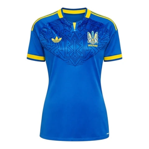 Camisa Seleção Ucrânia II 26/27 - Torcedor Adidas Feminina - Azul