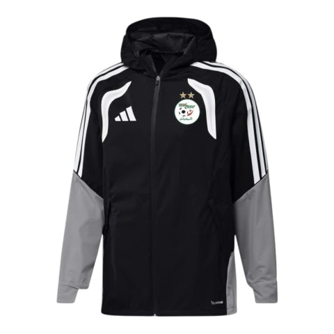 Jaqueta Corta-Vento Seleção Argélia 26/27 - Masculina Adidas - Preta