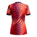 Camisa Seleção Noruega Pré-jogo 26/27 - Torcedor Nike Feminina - Azul e vermelha