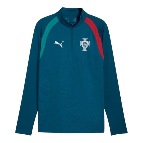 Camisa Seleção Portugal Treino II 26/27 manga longa - Torcedor Puma Masculina - Azul