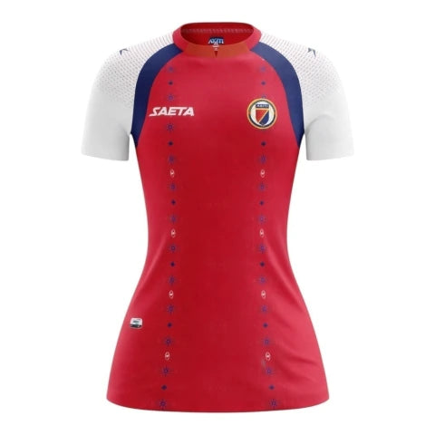Camisa Seleção Haiti III 25/26 - Torcedor Saeta Masculina - Vermelha e branca