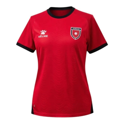 Camisa Seleção Jordânia II 26/27 - Torcedor Kelme Feminina - Vermelha