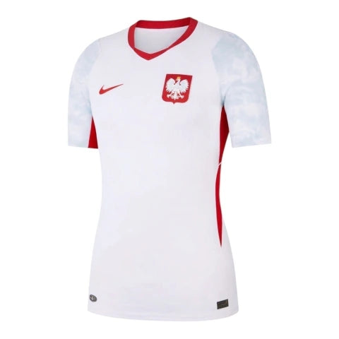 Camisa Seleção Polônia I 26/27 - Torcedor Nike Feminina - Branca e vermelha