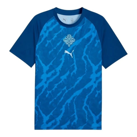 Camisa Seleção Islândia Pré-jogo 26/27 - Torcedor Puma Masculina - Azul