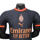 Camisa AC Milan III 26/27 - Jogador Puma Masculina - Preta com detalhes em vermelho