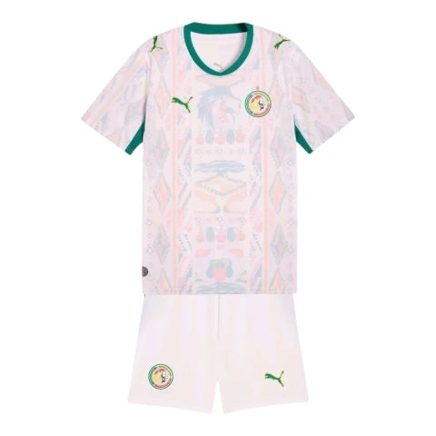 Kit Infantil Seleção Senegal I 26/27- Puma - Branco e verde