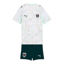 Kit Infantil Seleção Áustria II 26/27 - Puma - Branco e verde
