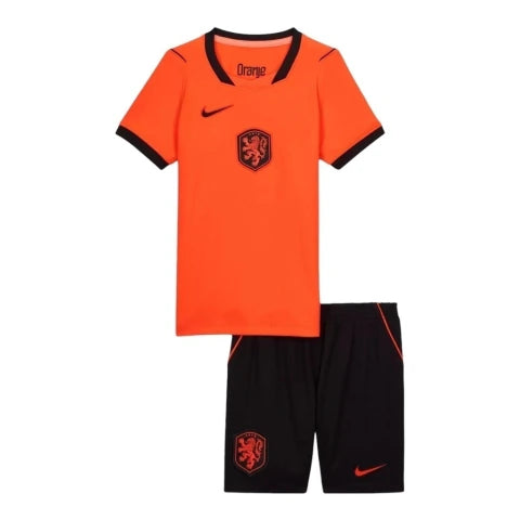 Kit Infantil Seleção Holanda I 26/27 - Nike - Laranja