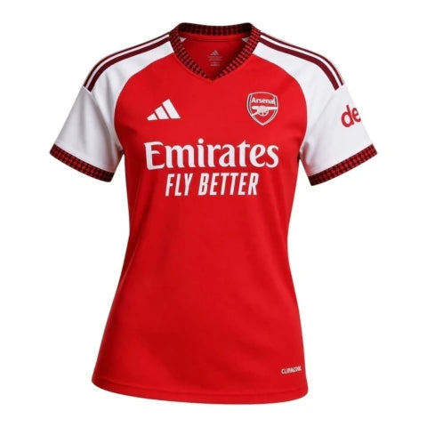 Camisa Arsenal I 26/27 - Torcedor Adidas Feminina - Vermelha e branca