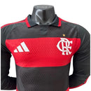 Camisa Flamengo I 26/27 manga longa - Jogador Adidas Masculina - Preta e vermelha