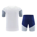Kit Treino adulto - Camisa e Shorts - Real Madrid Adidas 26/27 - Branco e azul