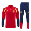 Conjunto Seleção Espanha Treino 26/27 - Masculino Adidas - Azul e vermelho