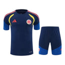 Kit Treino adulto - Camisa e Shorts - Seleção Colômbia Adidas 26/27 - Azul