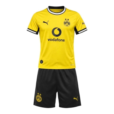 Kit Infantil Borussia Dortmund I 26/27 - Puma - Amarelo e preto
