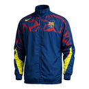 Jaqueta Corta-Vento Barcelona 26/27 - Masculina Nike - Azul com detalhes em amarelo e vermelho