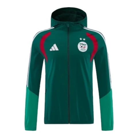 Jaqueta Corta-Vento Seleção Argélia Treino 26/27 - Masculina Adidas - Verde