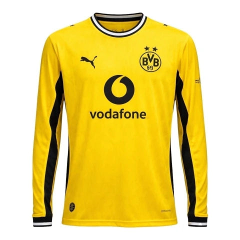 Camisa Borussia Dortmund I 26/27 manga longa - Torcedor Puma Masculina - Amarela