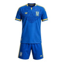 Kit Infantil Seleção Ucrânia II 26/27 - Adidas - Azul