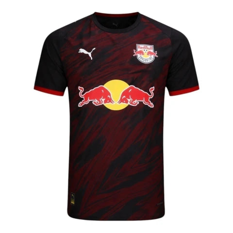 Camisa Red Bull Bragantino II 26/27 - Torcedor Puma Masculina - Preta com detalhes em vermelho