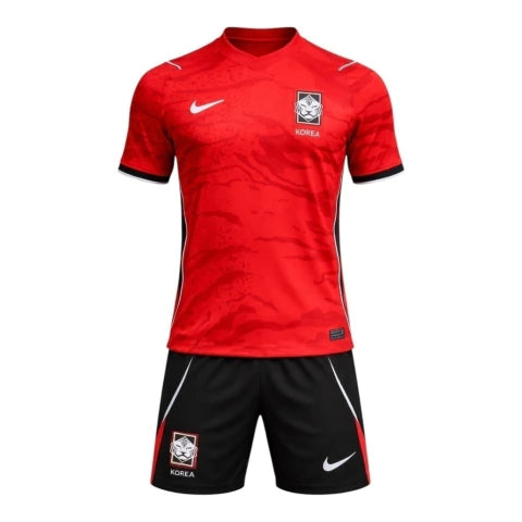 Kit Infantil Seleção Coréia do Sul I 26/27 - Nike - Vermelho e preto