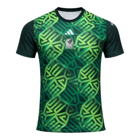 Camisa Seleção México Pré-jogo 26/27 - Torcedor Adidas Masculina - Verde